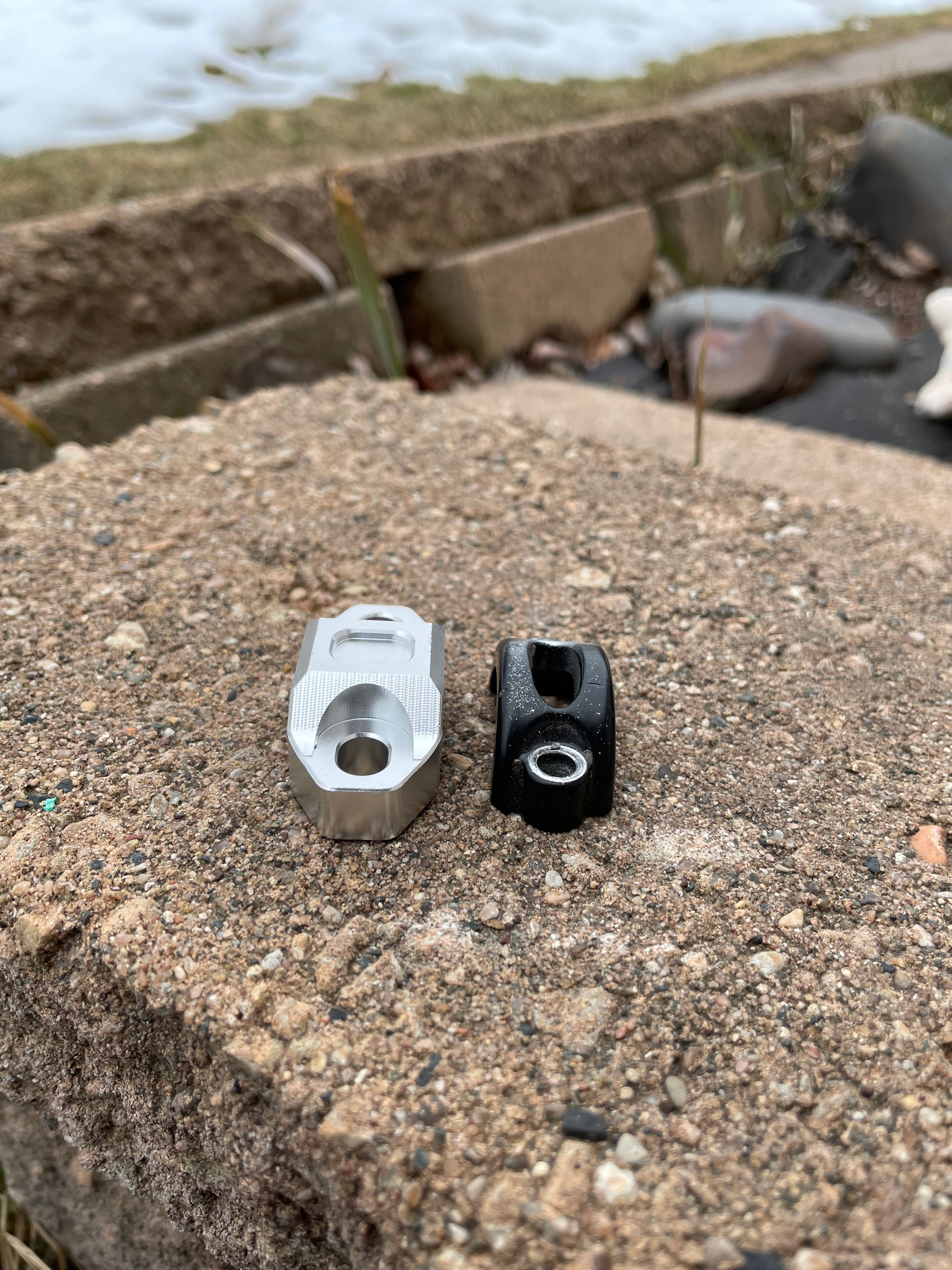 Chrome Cnc Brake Mount Pair