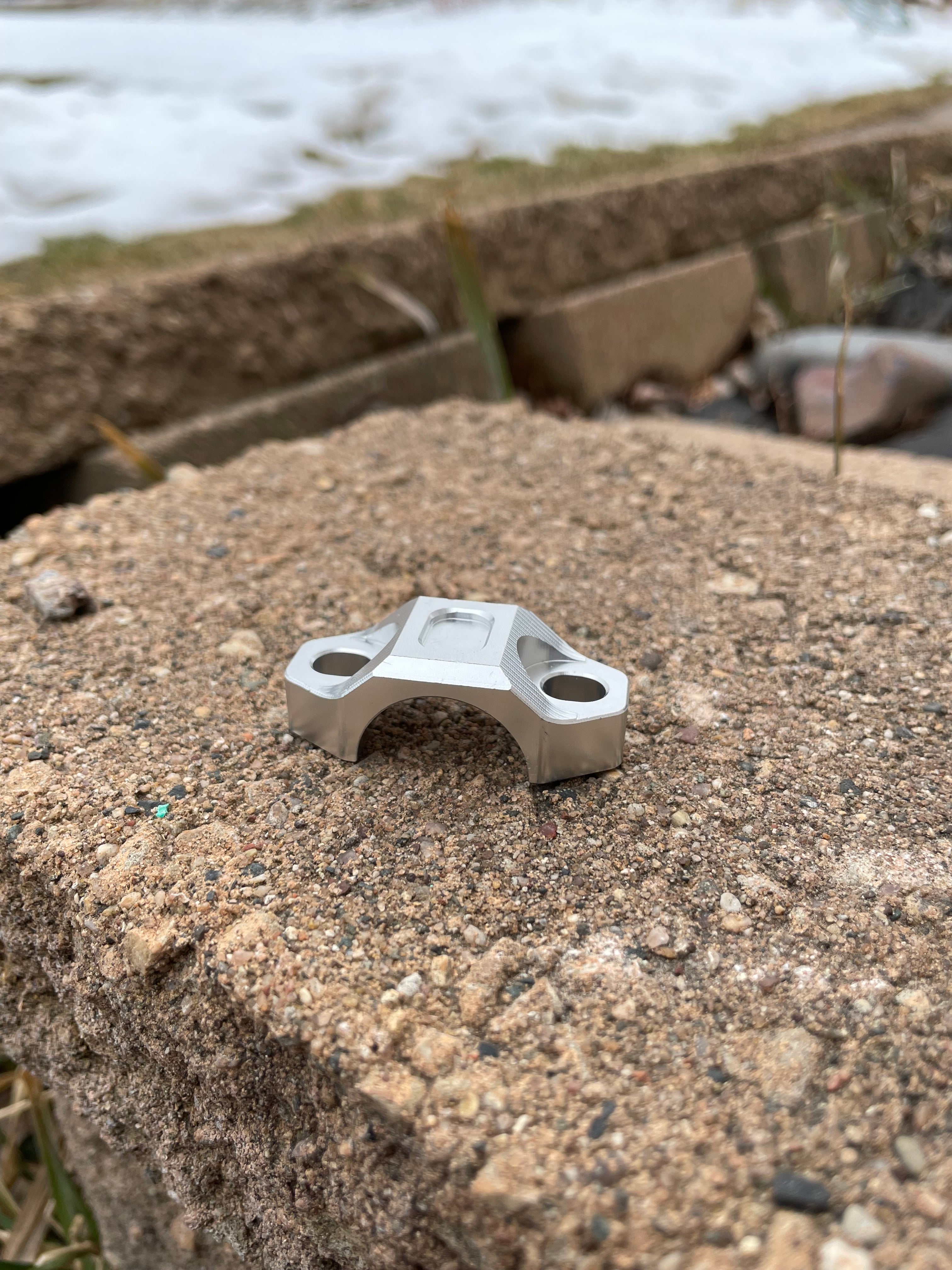 Chrome Cnc Brake Mount Pair