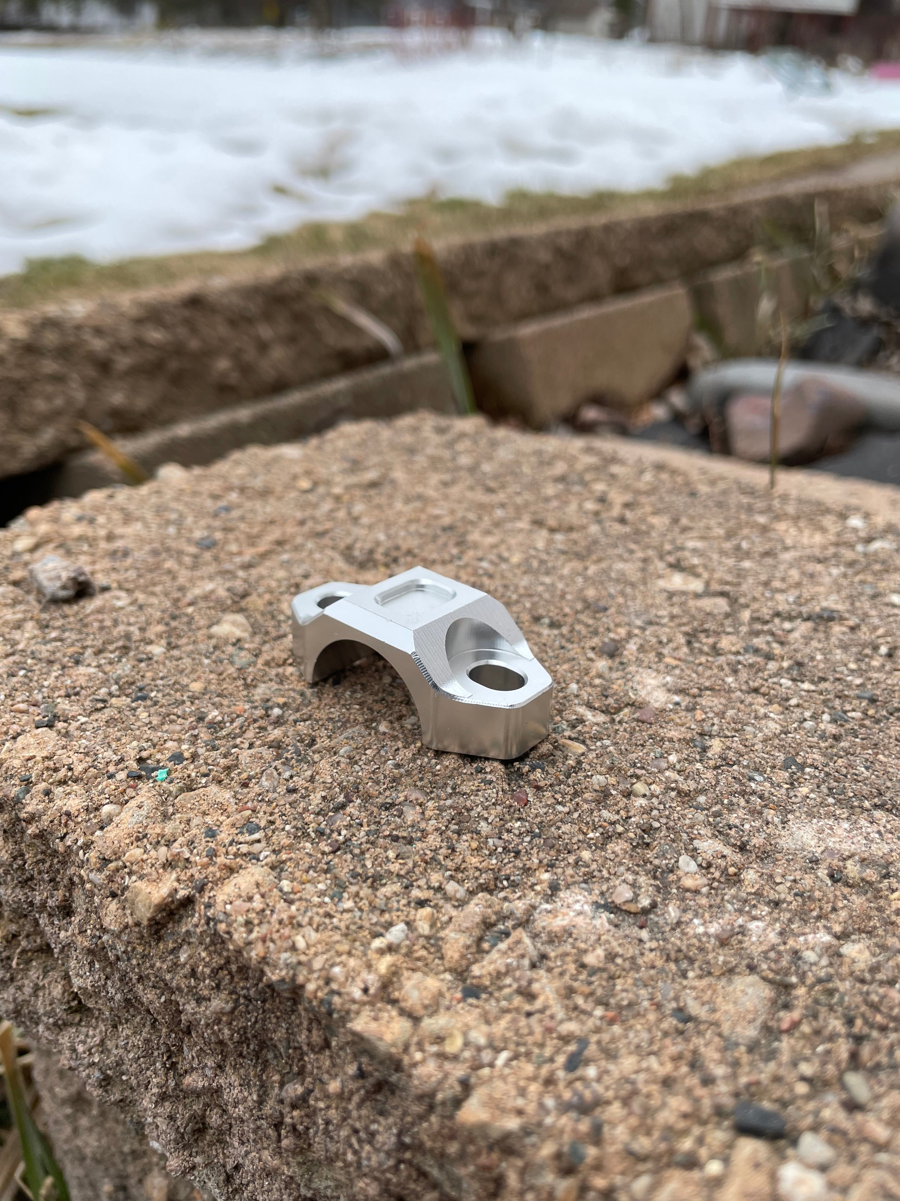 Chrome Cnc Brake Mount Pair