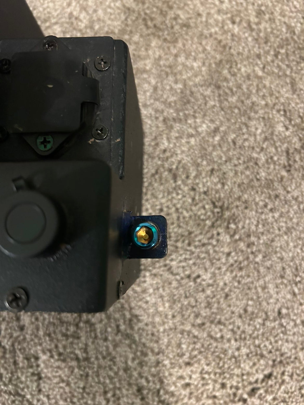 Battery titanium bolts