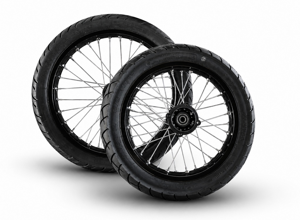Qronge 17/14 inch Supermotos w/ Rims