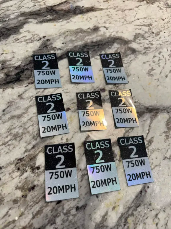 Legal Ebike Stickers Pack