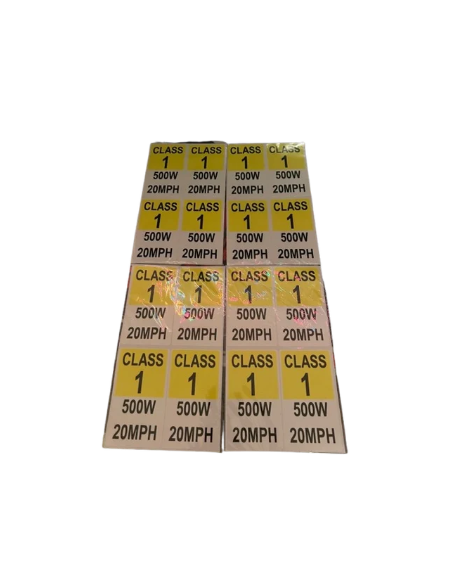 Class 1 500w stickers